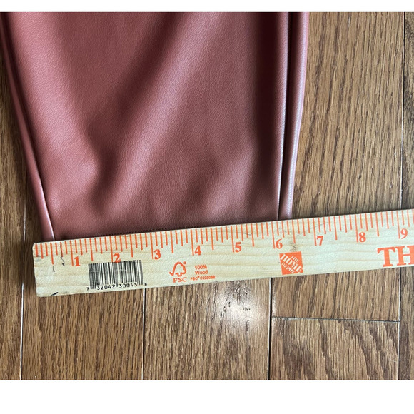 NWT Fabletics Vegan Leather Legging in Mahogany size 2X, High Waist Buttery Soft - Picture 15 of 16